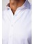 Slim Fit Dar Kesim Saten Özel Seri Beyaz Erkek Gömlek 4