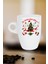 Yılbaşı Mutlu Yıllar Baskılı Kupa Bardak Porselen Latte Filtre Kahve Fincanı 1