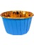 Muffin Kağıt Karton Altın Mavi Cupcake Kek Kalıbı Kapsülü Kabı - 25 Adetlik 1 Paket 3