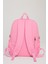 Kawaii Kore Tarzı Okul Çantası Aksesuarlı Kız Çocuk ve Erkek Çocuk Sırt Çantası Açık Pembe 4