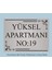 Apartman Kapısı Isimliği 26CM*19CM Fırçalı Mat Gri Aliminyum Levha 1
