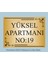 Apartman Kapısı Isimliği 26CM*19CM Gold Aliminyum Levha 1