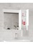 Okyanus 80 Cm-Mdf Banyo Aynası, Havluluklu Ayna, Çok Amaçlı Aynalı Banyo Dolabı, Raflı Ayna 2