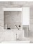 Okyanus 80 Cm-Mdf Banyo Aynası, Havluluklu Ayna, Çok Amaçlı Aynalı Banyo Dolabı, Raflı Ayna 3