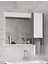 Okyanus 80 Cm-Mdf Banyo Aynası, Havluluklu Ayna, Çok Amaçlı Aynalı Banyo Dolabı, Raflı Ayna 1