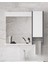 Okyanus 80 Cm-Mdf Banyo Aynası, Havluluklu Ayna, Çok Amaçlı Aynalı Banyo Dolabı, Raflı Ayna 3