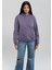 Kapüşonlu Mor Basic Sweatshirt 167299-70608 3