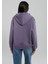 Kapüşonlu Mor Basic Sweatshirt 167299-70608 4