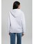 Kapüşonlu Gri Basic Sweatshirt 167299-85438 4