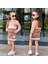 Yigit Butik Collage Baskılı Etekli Kız Çocuk Takım 2