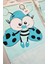 Mavi %100 Pamuk Bebek Battaniyesi Çift Kat Interlok Penye 85X80 cm 2