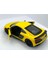 2020 Audi R8 Coupe - Çek Bırak 5inch. Lisanslı Model Araba, Oyuncak Araba 1:36 Sarı 4
