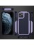 iPhone 11 Pro Için Çift Katmanlı Sert Pc Yumuşak Tpu Telefon Kılıfı - Mor - Mavi (Yurt Dışından) 2