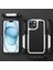 iPhone 15 Plus Için Çift Katmanlı Sert Pc Yumuşak Tpu Telefon Kılıfı - Beyaz - Siyah (Yurt Dışından) 5