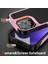 iPhone 15 Pro Için Çift Katmanlı Sert Pc Yumuşak Tpu Telefon Kılıfı - Pembe - Siyah (Yurt Dışından) 3