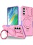 Samsung Galaxy S21 Fe 5g Için Magsafe ile Uyumlu, Manyetik Halkalı Stand Ağır Hizmet Telefon Kılıfı - Pembe (Yurt Dışından) 1