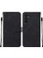 Samsung Galaxy A15 Için Kabartmalı Pu Deri Stand Cüzdan Telefon Kılıfı - Siyah (Yurt Dışından) 1