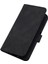 Samsung Galaxy A15 Için Kabartmalı Pu Deri Stand Cüzdan Telefon Kılıfı - Siyah (Yurt Dışından) 2