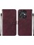 Tecno Spark 10C Için Kabartmalı Pu Deri Stand Cüzdan Telefon Kılıfı - Kırmızı (Yurt Dışından) 1