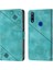 Huawei Y9 Prime 2019/P Smart Z 2019 Için Kabartmalı Deri Cüzdan Stand Telefon Kılıfı - Yeşil (Yurt Dışından) 3
