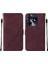 Tecno Spark 10 Pro Için Kabartmalı Pu Deri Stand Cüzdan Telefon Kılıfı - Kırmızı (Yurt Dışından) 1