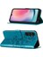 Samsung Galaxy A05S Için Kelebek Pu Deri Çevirmeli Cüzdan Stand Telefon Kılıfı - Mavi (Yurt Dışından) 5