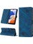 Samsung Galaxy A25 Için Kabartmalı Deri Cüzdan Stand Telefon Kılıfı - Mavi (Yurt Dışından) 1