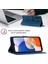 Samsung Galaxy A25 Için Kabartmalı Deri Cüzdan Stand Telefon Kılıfı - Mavi (Yurt Dışından) 3