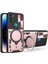 Motorola Moto G71 5g Için Çift Katmanlı Telefon Kılıfı, Slayt Kamera Kapağı ve Metal Gizli Braket ile Rose Gold (Yurt Dışından) 1