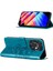 Tecno Spark 10C Için Kelebek Pu Deri Çevirmeli Cüzdan Stand Telefon Kılıfı - Mavi (Yurt Dışından) 5