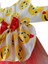 Emoji Desenli Kırmızı Papyonlu Beyaz Dişi Kedi Köpek Kıyafeti Elbisesi 4