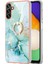 Samsung Galaxy A34 5g Yüzük Kickstand Tpu Telefon Kılıfı Imd Iml Mermer Desen Şok Geçirmez Elektrapılaşma Çerçevesi Koruyucu Kapak Yeşilleri 003 (Yurt Dışından) 2