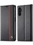Samsung Galaxy A54 5g Karbon Fiber Doku Telefon Flip Deri Deri Cüzdan Kılıf Damalı Cep Telefonu Kapak-Dikey Şerit (Yurt Dışından) 1