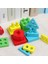 Ahşap Sıralama Istifleme Montessori Oyuncakları, Şekil Renk Tanıma Blokları Eşleştirme Bulmaca Istifleyici Geometrik Tahta Erken Eğitim (Yurt Dışından) 2