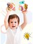 Bebek Renkli Çocuk Dokunmatik El Topu Oyuncak Bebek Duyusal Toplar Yumuşak Top Bebek Öğrenme Kavrama Yumuşak Top Çocuklar Hediye (Yurt Dışından) 4