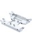 Metal Merkezi Şanzıman Kızak Plakası Şanzıman Montajı Eksenel UTB18 Capra 1/18 Rc Paletli Araba Yükseltme Parçaları, Kırmızı (Yurt Dışından) 4