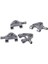 Metal Yükseltilmiş Parçalar Direksiyon Kupası Salıncak Kolu Amortisör Plakası Seti Wltoys P929 P939 K969 K979 K989 K999 1/28 Rc Araba, Gri (Yurt Dışından) 5