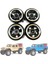 4pcs Pirinç 1.0 Beadlock Wheel Jant Tekerlek Hub Monsefe Ağırlık Eksenel SCX24 1/24 Rc Paletli Araba Yükseltmeleri Parçalar, Siyah (Yurt Dışından) 10