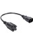 1 Ft Iec 320 C14 Erkek Fiş Nema 5-15R 3 Prong Dişi Pc Güç Adaptörü Kablosu Siyah (Yurt Dışından) 1