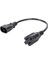 1 Ft Iec 320 C14 Erkek Fiş Nema 5-15R 3 Prong Dişi Pc Güç Adaptörü Kablosu Siyah (Yurt Dışından) 2