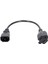 1 Ft Iec 320 C14 Erkek Fiş Nema 5-15R 3 Prong Dişi Pc Güç Adaptörü Kablosu Siyah (Yurt Dışından) 3