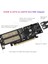 3'ü 1 Arada Ngff ve Msata SSD Adaptör Kartı, 2280/2260 Için M.2 Nvme'den Pcıe/m.2 Sata Ssd'ye Sata Iıı/msata'dan Sata Adaptörüne (Yurt Dışından) 2