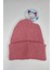 Pembe Kedi Nakışlı Kız Çocuk Bere 2