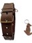 Köpek boyun tasması hakiki deri siyah kahverengi genişlik:3cm boyun ölçüsü:S.27-35cm ayarlamalı dog collar T1-20 5