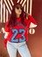 Retro Club  Unisex Oversize Chicago 23 Baskılı Polarlı Sweatshirt 1