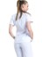 Freesıa- Kadın Likralı Beyaz Üniforma Üst 3