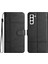Samsung Galaxy S21+ 5g Flip Cüzdan Kılıfı, Iş Tarzı Cowhide Doku Pu Deri Telefon Stand Kapağı Strap-Black (Yurt Dışından) 1