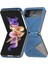 Samsung Galaxy Z Flip4 Için Pu Deri Kılıfı 4 5g Geometrik Baskılı Telefon Kapak Mavisi (Yurt Dışından) 1