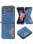 Samsung Galaxy Z Flip4 Için Pu Deri Kılıfı 4 5g Geometrik Baskılı Telefon Kapak Mavisi (Yurt Dışından) 2