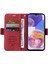 Samsung Galaxy A23 Için 4G/F23 5G/M23 5G/M13 4G/A23 5g (Global Versiyon) Basılı Dikiş Hattı Deri Kılıf Stand Cüzdan Telefon Kapağı Strap-Red ile (Yurt Dışından) 2